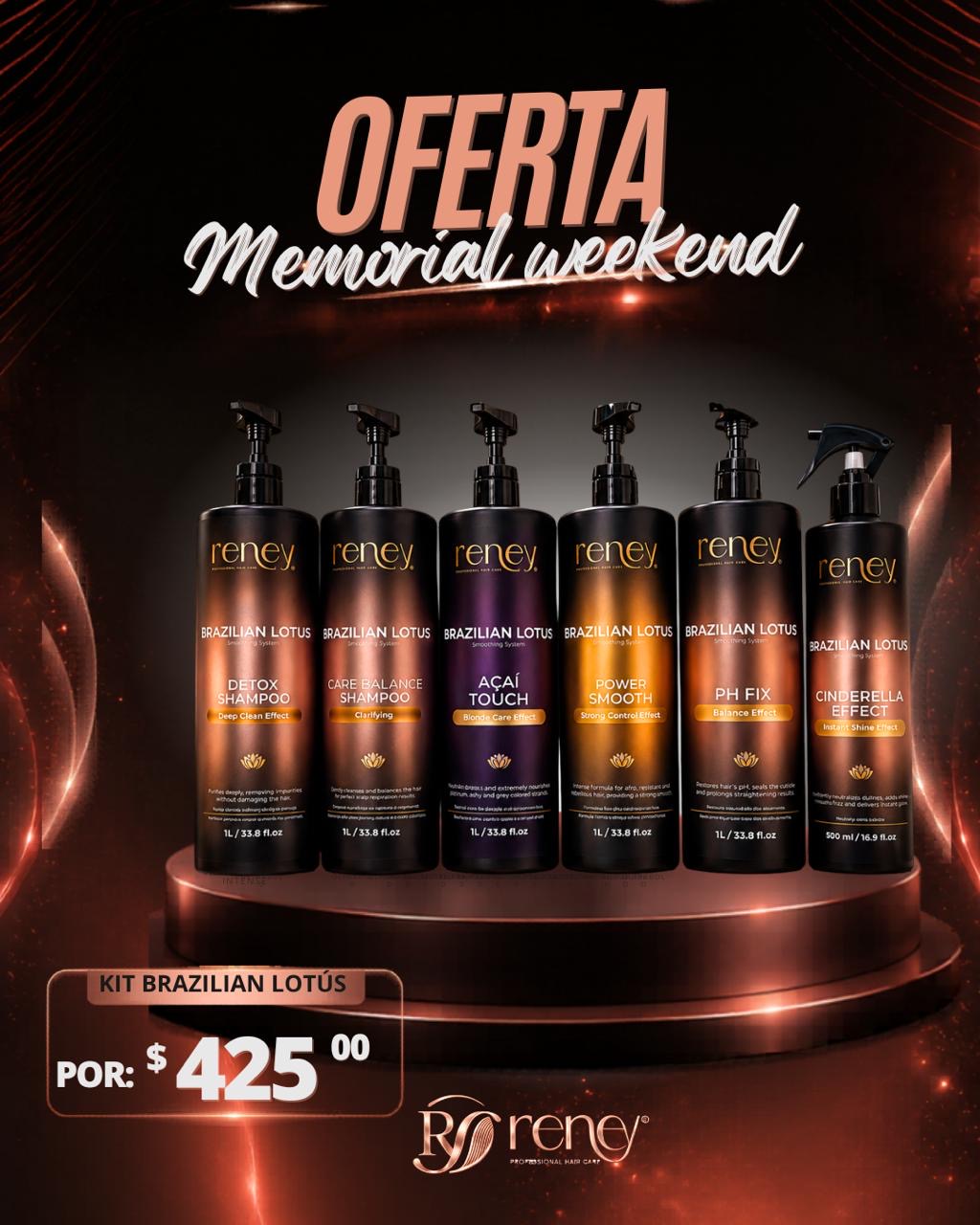 🔥 Oferta Memorial Weekend – Kit Brazilian Lotus Reney por solo $425