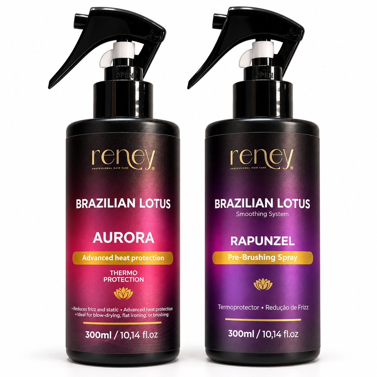 🌸 Brazilian Lotus – Aurora & Rapunzel | Smoothing & Thermo Protection