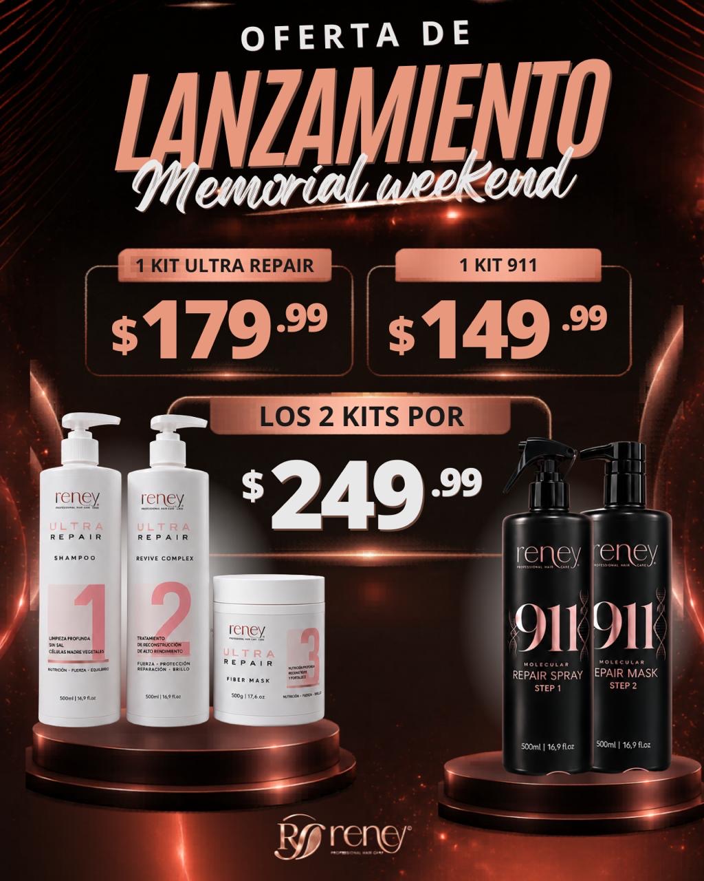 🔥 Oferta de Lanzamiento Reney – Kits Ultra Repair y 911