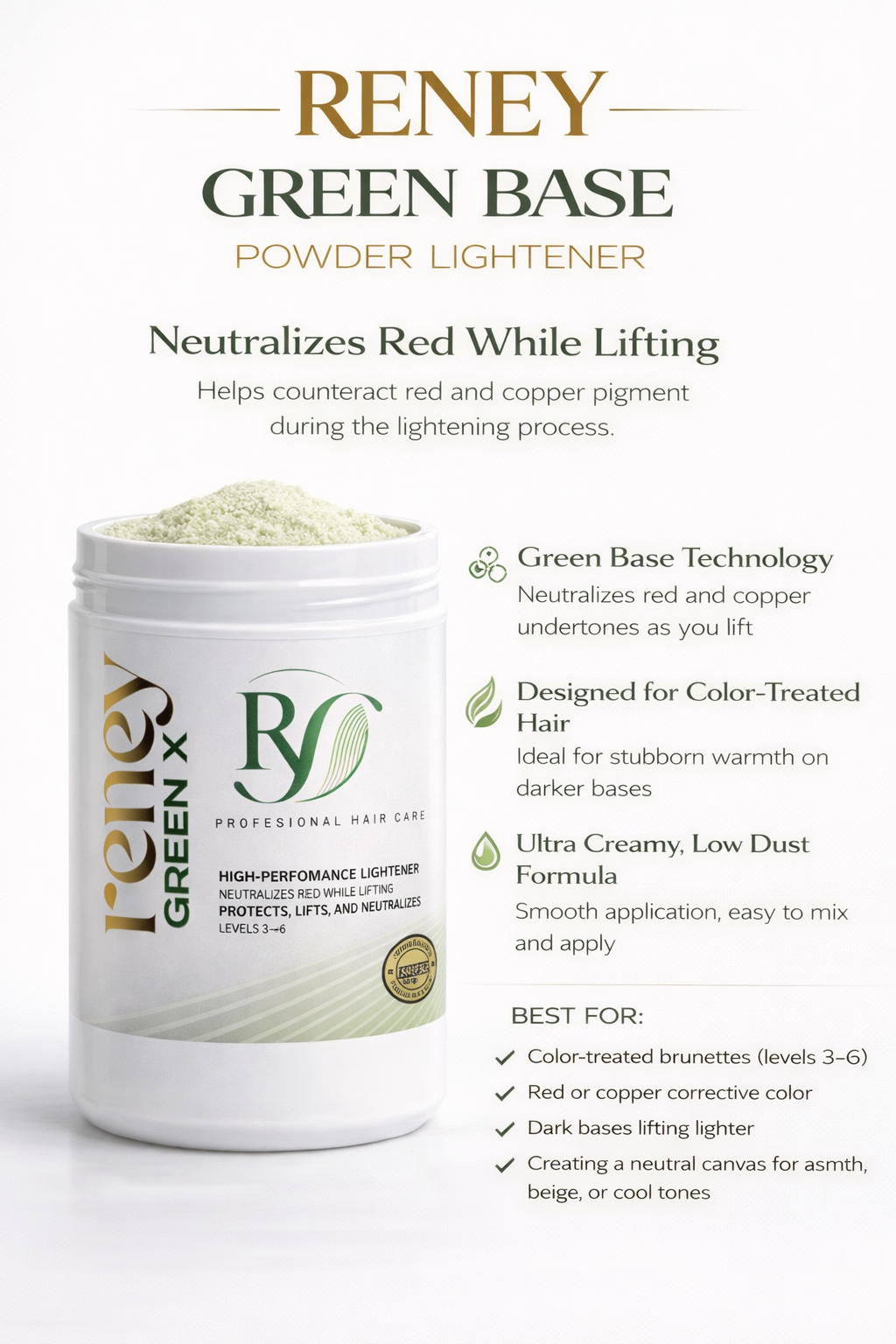 Green X- Intro kit (3 tubs of bleach) 500g each