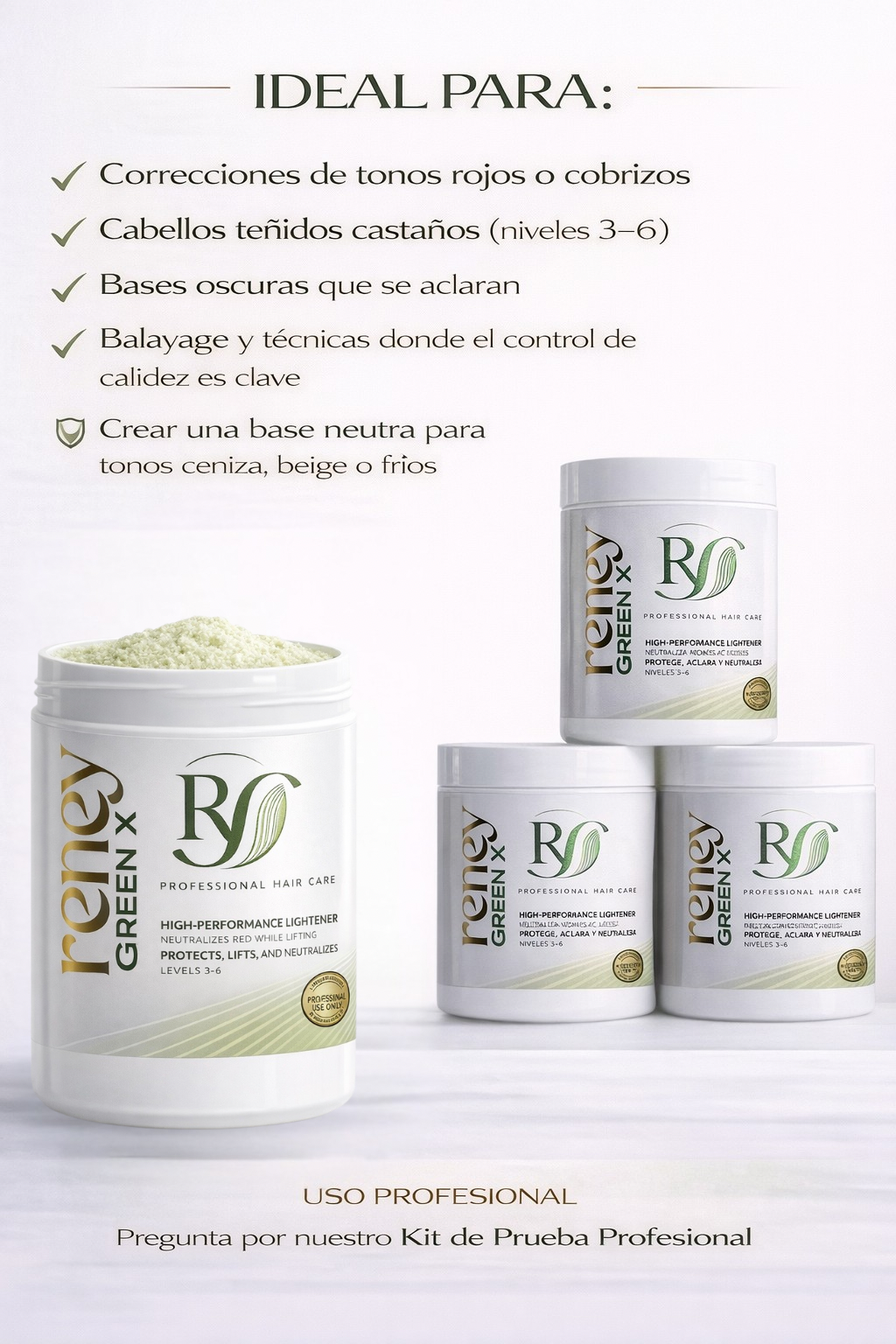 Green X- Intro kit (3 tubs of bleach) 500g each